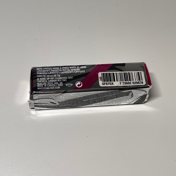 NEW in box MAC STRAIGHT FIRE 0.1oz 3g Matte Holiday Make-Up Lipstick FULL SIZE - Picture 5 of 8